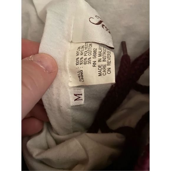 Vintage 80s Fuchsia Nylon Ankle Zip Joggers - Picture 3 of 6